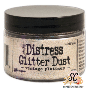 Tim Holtz Distress Glitter Dust 50g - Vintage Platinum
