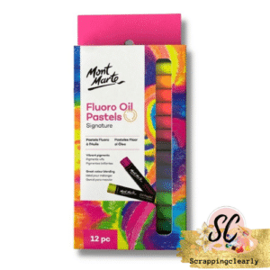Mont Marte Fluoro Oil Pastels 12pc