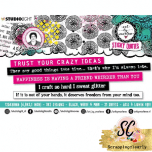 Art by Malene Signature Collection Sticker block Sticky Quotes