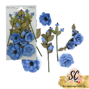 49 And Market Nature's Bounty Paper Flowers - Cornflower