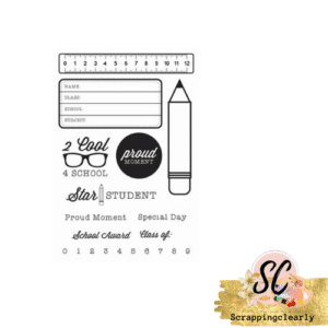 Kaisercraft Clear Stamp - 2 Cool 4 School