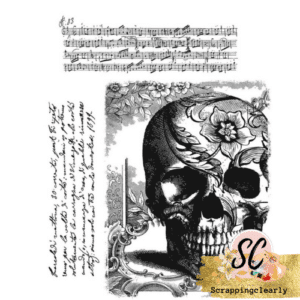 Tim Holtz Cling Stamps 7"X8.5" - Gothic Tapestry