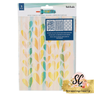 Vicki Boutin Print Shop Off Set Stencils 3/Pkg
