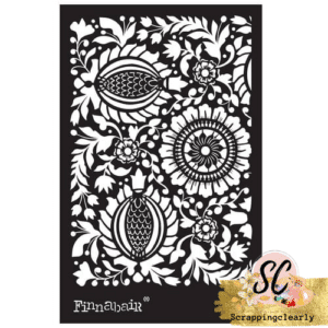 Finnabair Stencil 6"X9" - Folk Florals