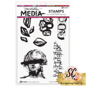 Dina Wakley Media Cling Stamps 6"X9"  - Seeing is Believing