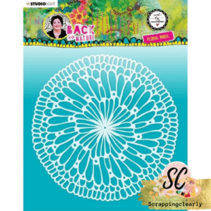 Art By Marlene Back To Nature 7.87"X7.87” Stencil - Floral Wheel