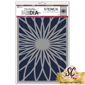 Dina Wakley Media Stencil - Sunshine