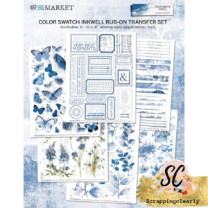 49 & Market Color Swatch: Inkwell Rub-Ons 6"X8" 6/Sheets