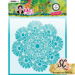 Art By Marlene Back To Nature 7.87"X7.87” Stencil - Flower Madness