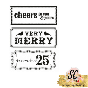 Kaisercraft Clear Stamp - Holly Bright Cheers