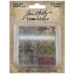 Idea-Ology Linen Tape 1"X3yd 2/Pkg - Patchwork