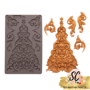Finnabair Decor Moulds 5"X8"X8mm - Glorious Tree