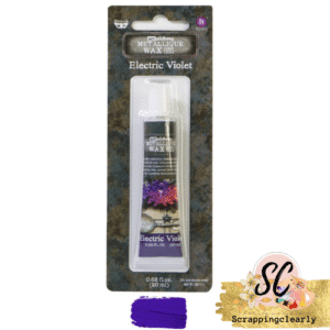 Finnabair Art Alchemy Antique Brilliance Wax .68 Fluid Ounce - Electric Violet