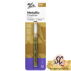 Mont Marte Fine Tip Marker - Metallic Gold
