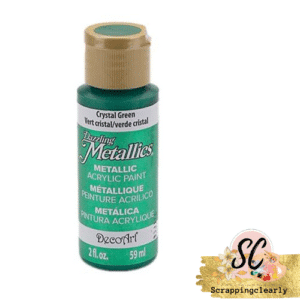 DecoArt Dazzling Metallics 2oz -Crystal Green