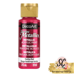 DecoArt Dazzling Metallics 2oz - Festive Red
