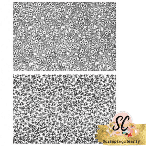 Tim Holtz Cling Stamps 7"X8.5" -Tiny Prints