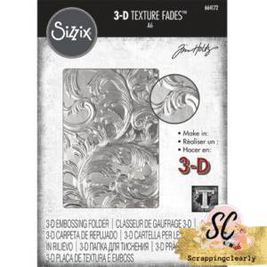 Sizzix Tim Holtz Alterations Collection 3D Texture Fades Embossing Folder - Elegant