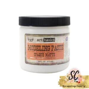 Finnabair Art Basics Modeling Paste 16oz-Opaque Matte
