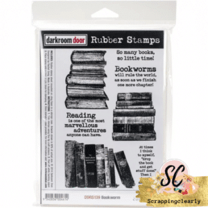 Darkroom Door Rubber Stamp Set - Bookworm