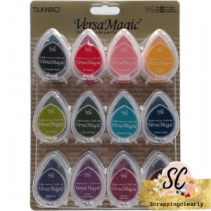 VersaMagic Dew Drops Multi-Surface Chalk Ink Pads - 12 pkg