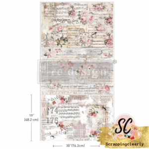 Re-Design Decoupage Decor Tissue Paper - Shabby Chic Sheets