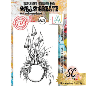 Aall & Create STAMP Funghi Flowers A7 - #776