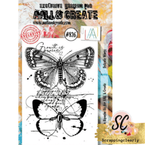 Aall & Create STAMP Delicate Wings A7 - #826