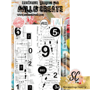 Aall & Create A6 Stamp - #833 For the Love of Numbers