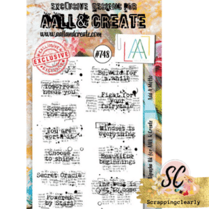 Aall & Create A6 Stamp - #748 Add a Motto