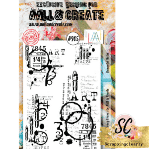 Aall & Create A6 Stamp - #905 Elemental Notes