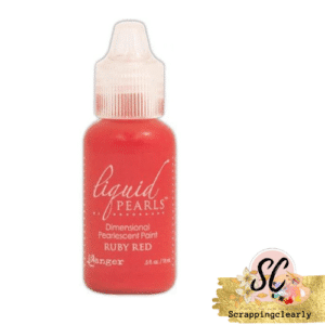 Ranger Liquid Pearls Dimensional Pearlescent Paint .5oz - Ruby Red