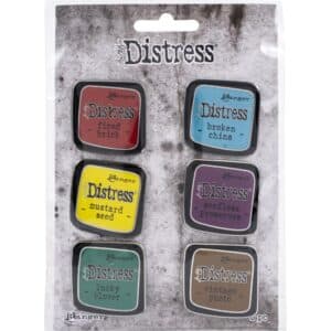 Tim Holtz Distress Enamel Collector Pin Set 2