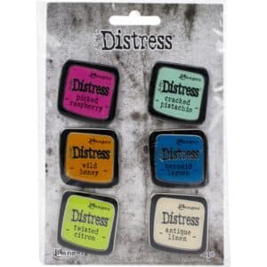 Tim Holtz Distress Enamel Collector Pin Set 1