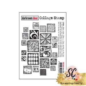Darkroom Door Word Block Stamp - Arty Squares