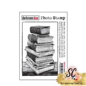 Darkroom Door Word Block Stamp - Book Stack