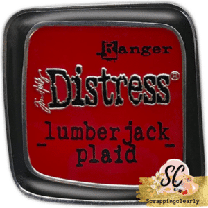 Tim Holtz Distress Enamel Collector Pin - Lumberjack Plaid