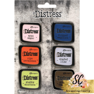 Tim Holtz Distress Enamel Collector Pin Set 6