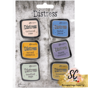 Tim Holtz Distress Enamel Collector Pin Set 8