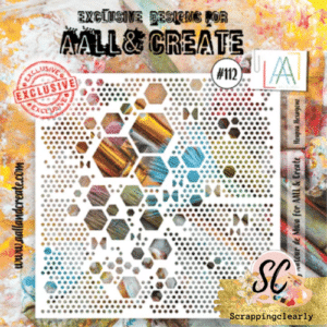 AALL & CREATE 6 x 6 Stencil - #112 Heapza Hexagonz