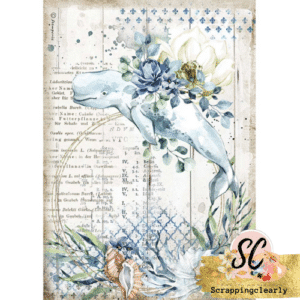 Stamperia Rice Paper Sheet A4 Amazonia - Sea Dream