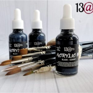 13 Arts ACRYLIC INK Glitter Black 30ml