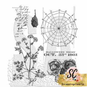 Tim Holtz Cling Stamps 7"X8.5" - The Obscure