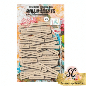 Aall & Create #6 - EPHEMERA DIE-CUTS - SHARP TOUNGES KRAFT