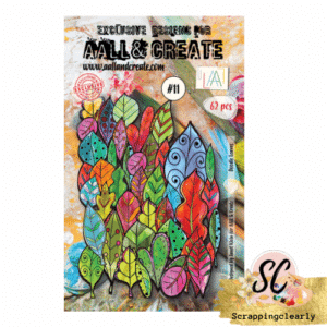 Aall & Create #11 - EPHEMERA DIE-CUTS - Doodle Leaves Colours