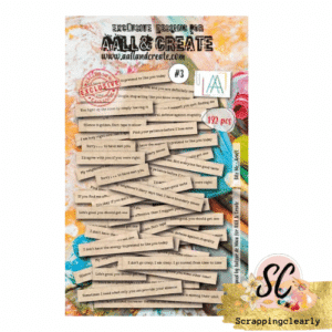 Aall & Create #3 - EPHEMERA DIE-CUTS - BITE ME  KRAFT