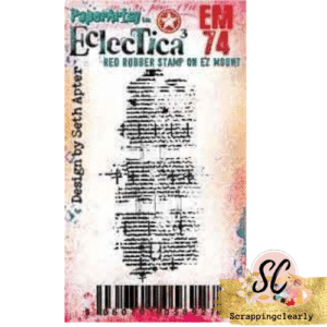 Seth Apter EM74 PaperArtsy credit card sized cling rubber stamp