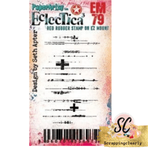 Seth Apter EM79 PaperArtsy credit card sized cling rubber stamp