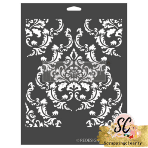 Prima Re-Design Decor Stencil 9"X12"- Regal Striae