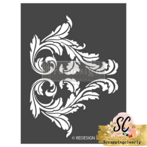 Prima Re-Design Decor Stencil 9"X12"- Splendid Scroll